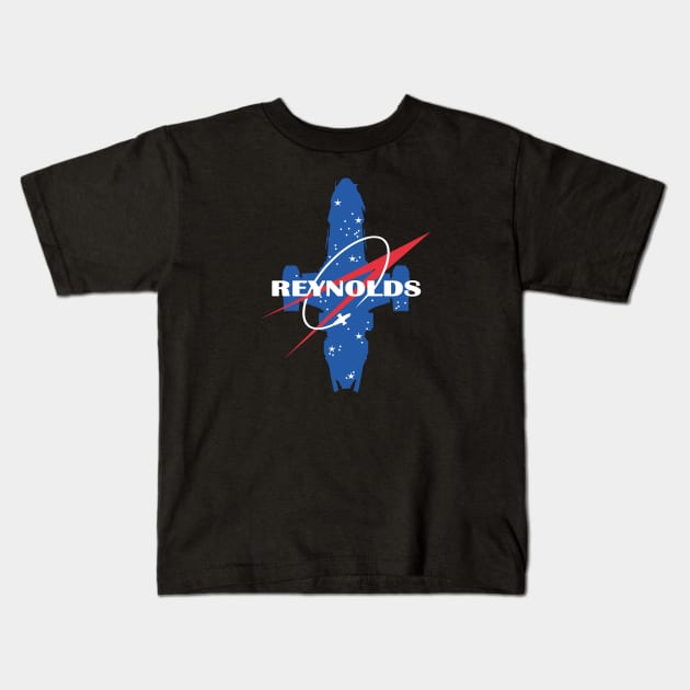 NASA Reynolds Kids T-Shirt by bigdamnbrowncoats